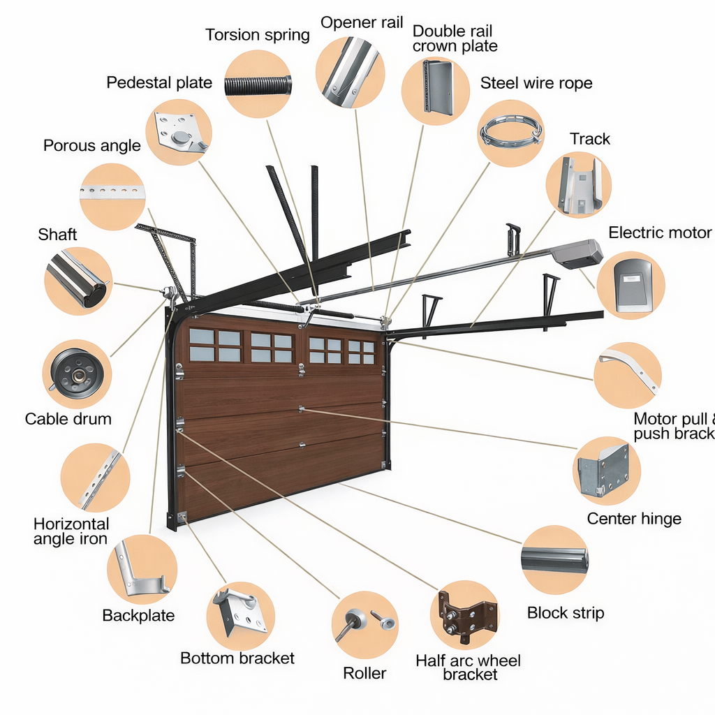 IronVault Modern Sectional Garage Door